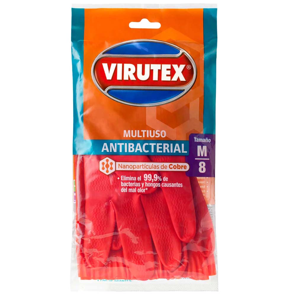 Guante VIRUTEX Antibacterial Cobre M 2un