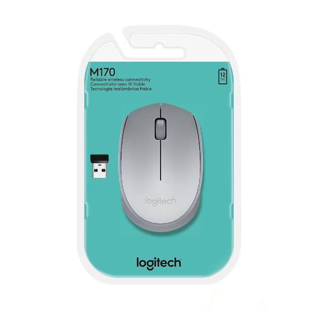 Mouse Logitech M170 Inalambrico Confort Plug and play Plata