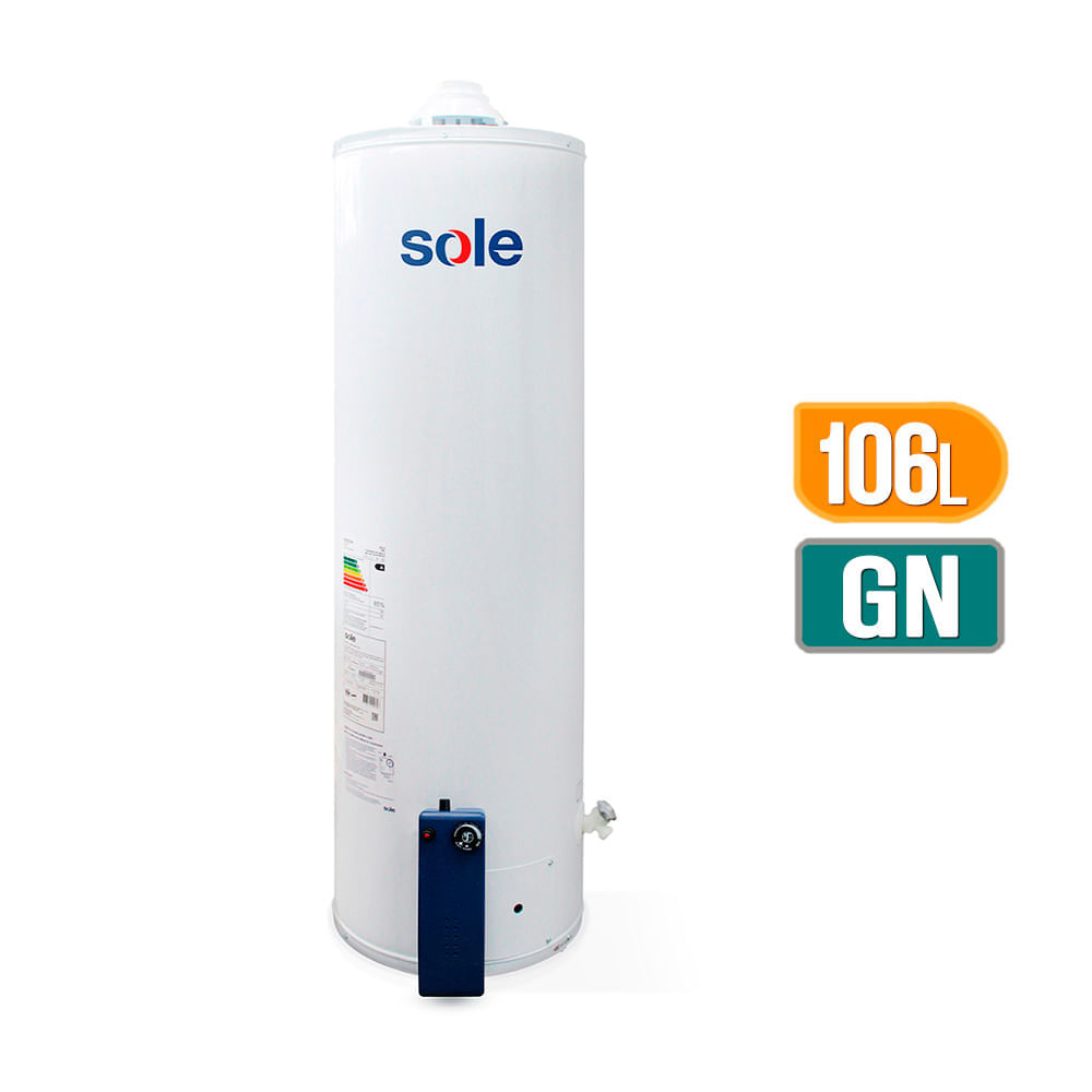 Terma a gas acumulación GN 106 litros Sole