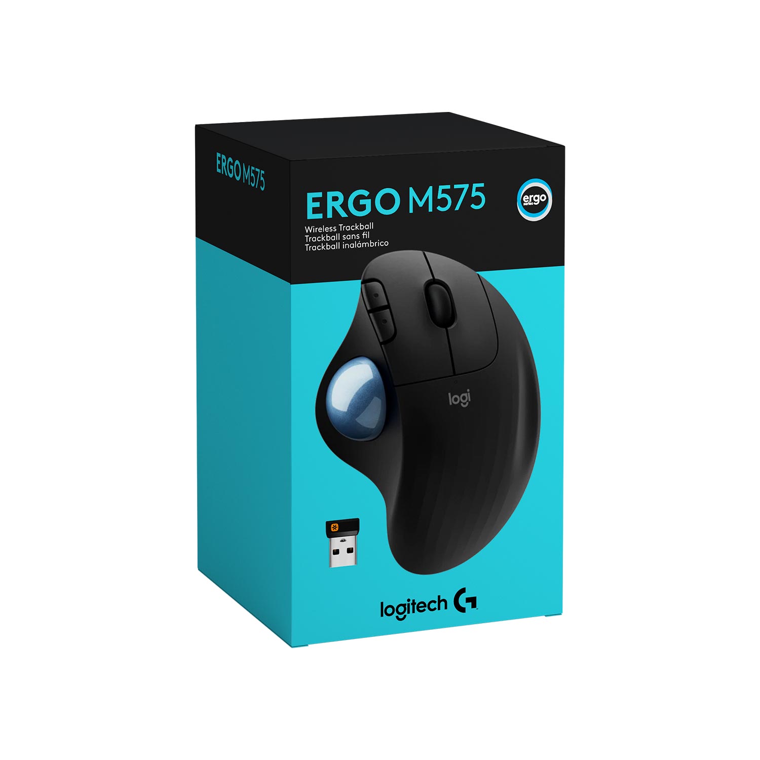 Mouse Logitech Ergo M575 Wireless/Bt Trackball Black