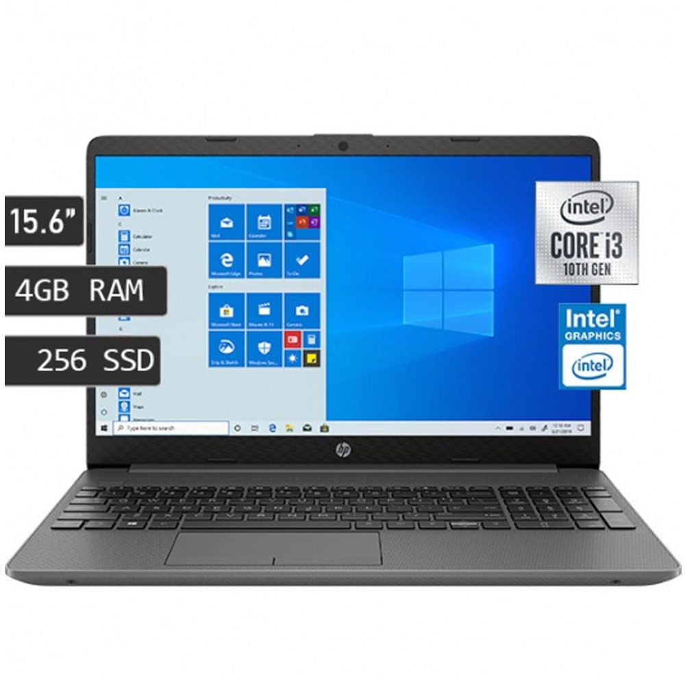 Notebook 15.6" HD Hp 15 Dw1085la Intel I3 10110u Ram 4GB SSD 256GB Windows 11 Home