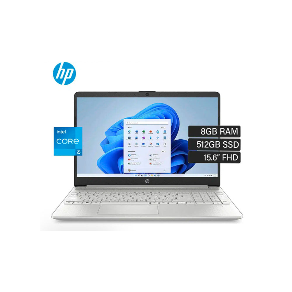 Laptop HP 15-DY5000LA 15.6" Intel Core i5 12va Generación Ram 8GB 512GB SSD