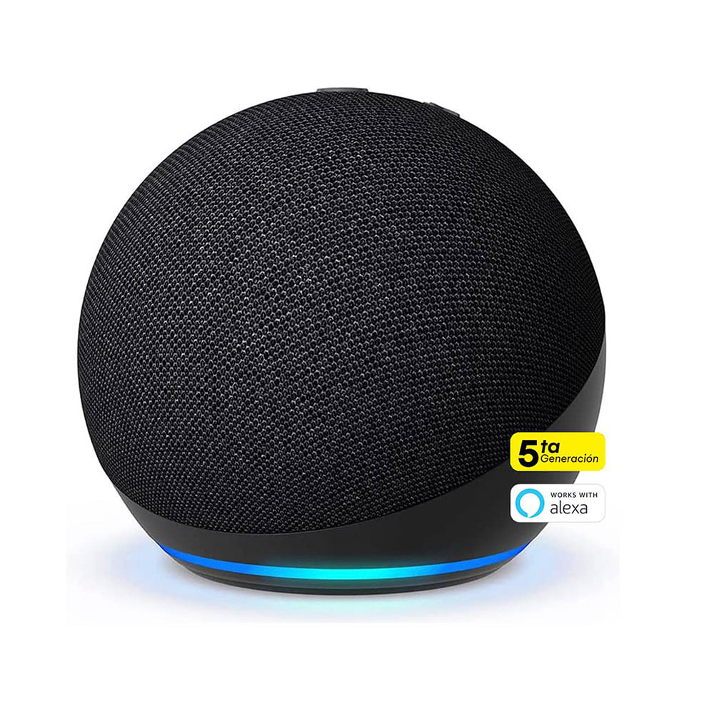 Parlante Inteligente Amazon con Alexa Echo Dot 5ta Generación Negro