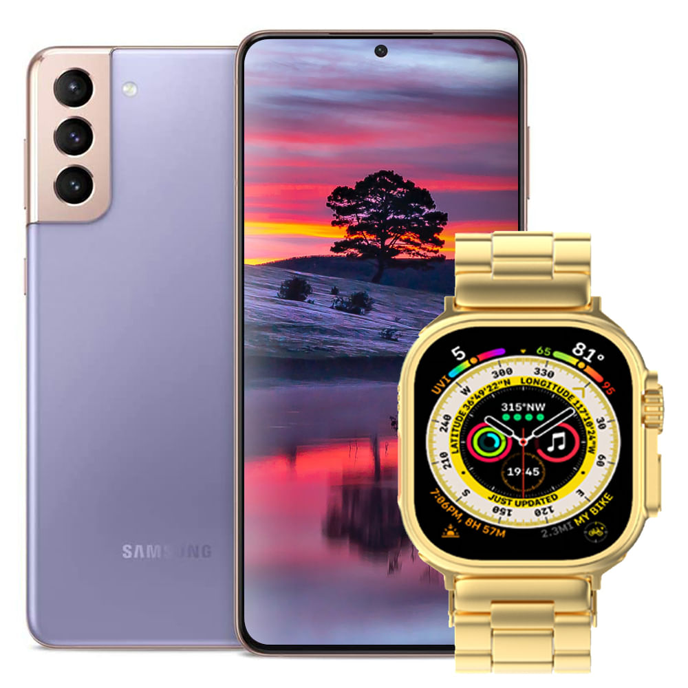 Celular Samsung Galaxy S21 5G 128GB - Púrpura + Smartwatch (Obsequio)