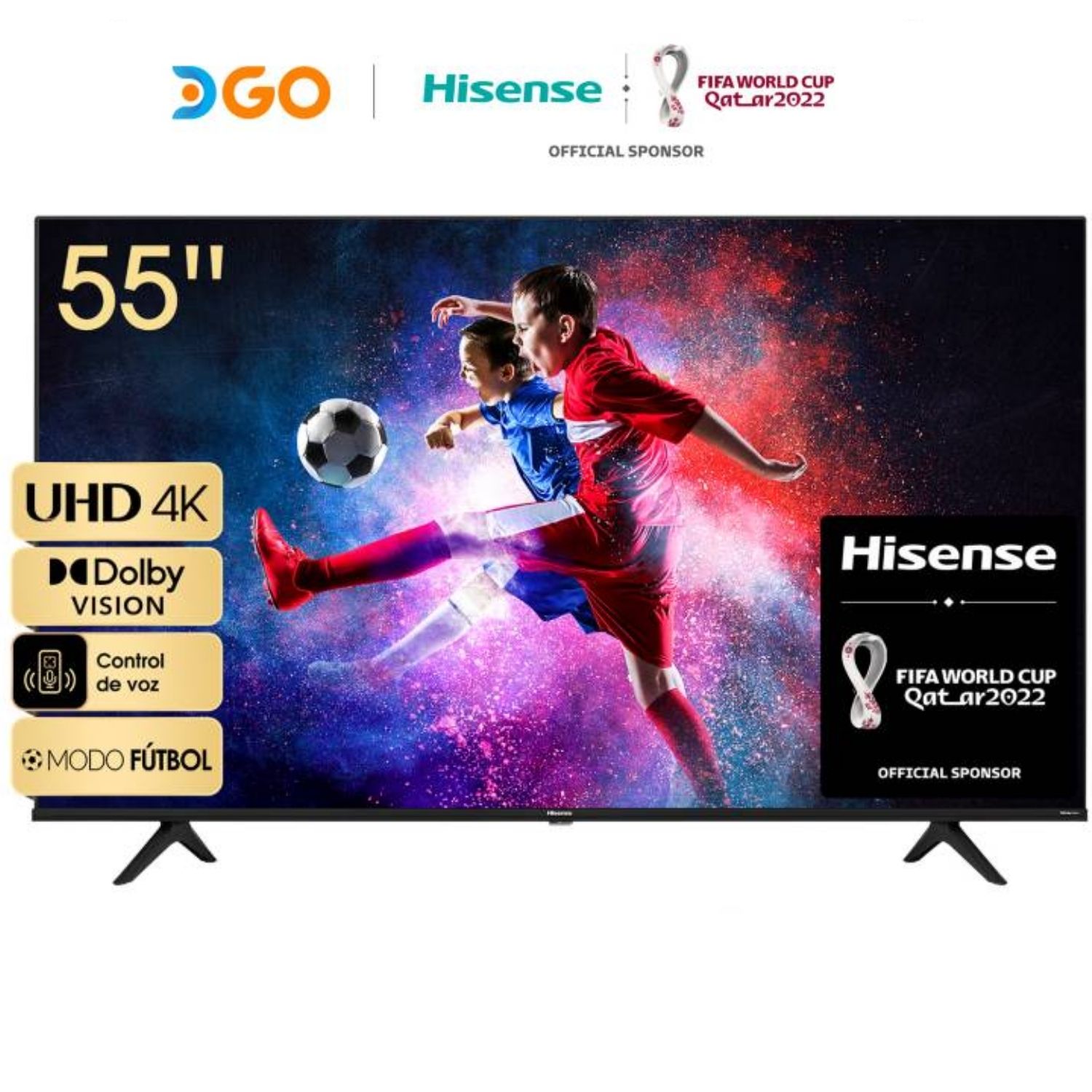 Televisor Hisense LED Smart TV Ultra HD 4K 55" 4K  55A6H Negro