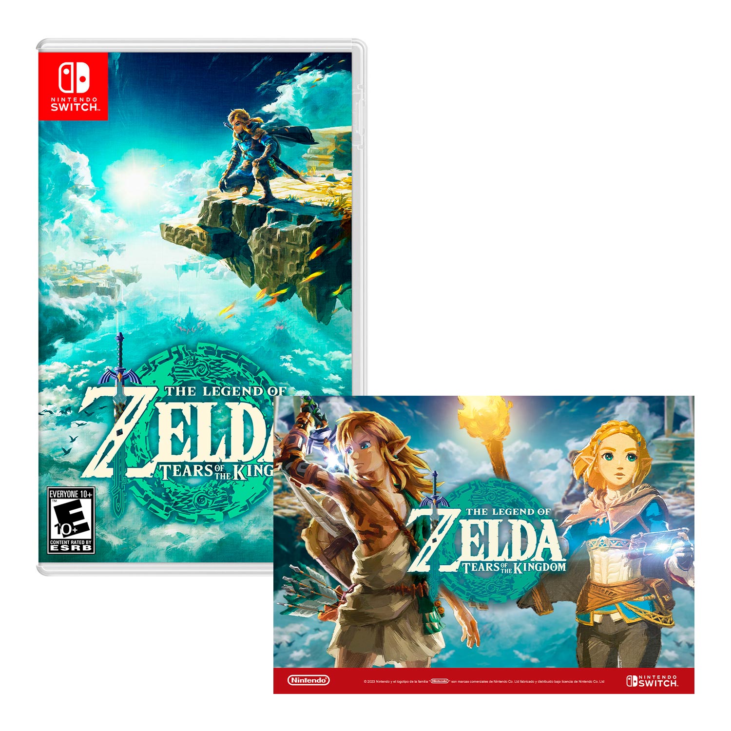 The Legend Of Zelda Tears Of The Kingdom Nintendo Switch + Poster