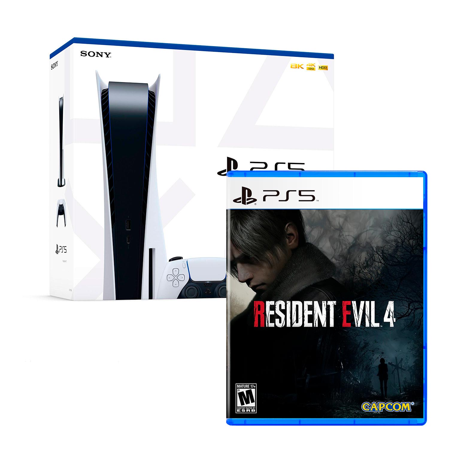 Consola Playstation 5 Con Lector De Discos + Resident Evil 4
