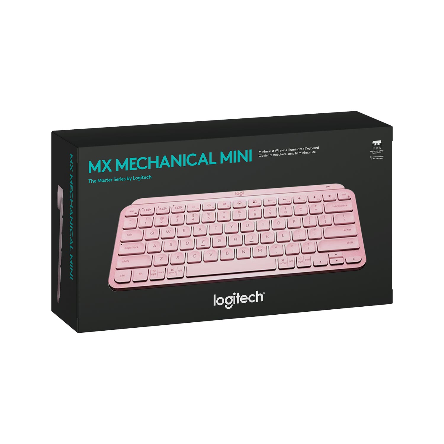 Teclado Logitech Mx Keys Mini Multi-Device Bt Iluminado Rosa Sp