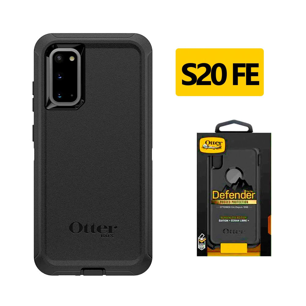 Case Otterbox Anticaidas Negro Para Samsung S20 Fe