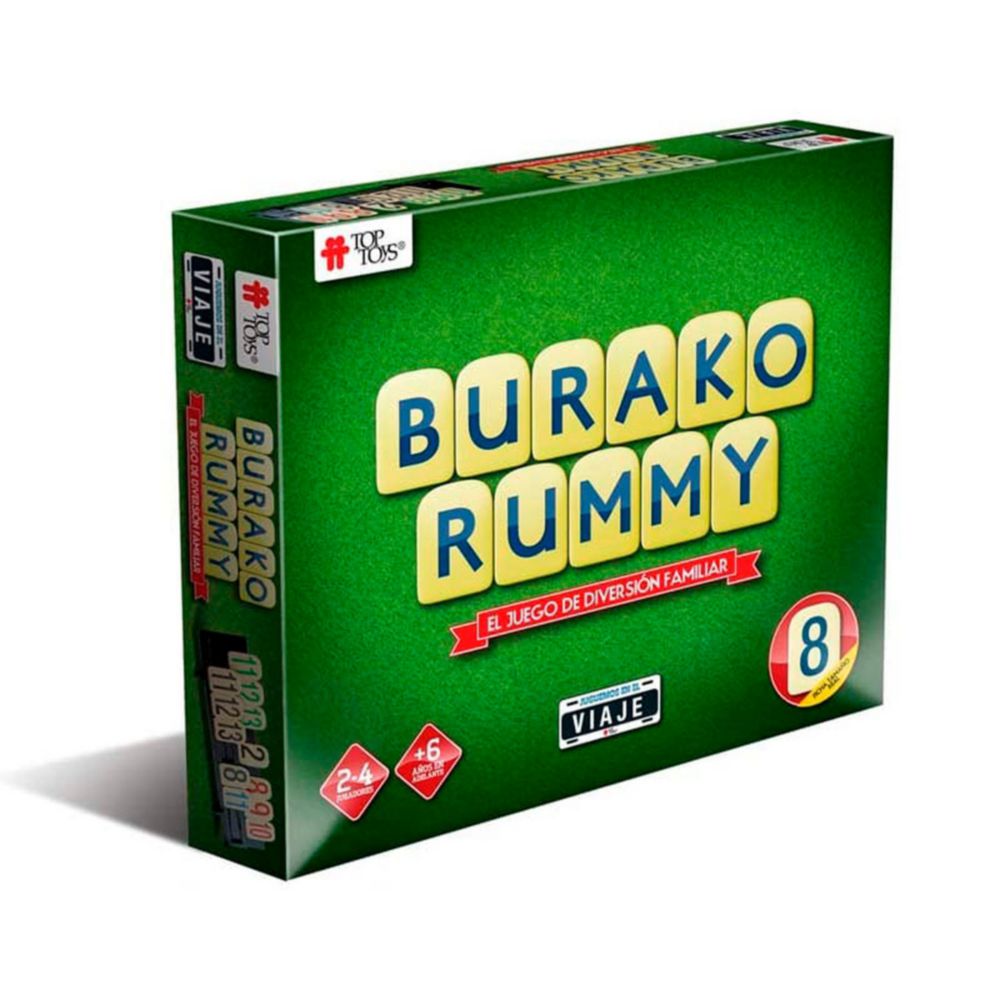 Juego de Mesa 3D Top Toys Burako Rummy: Ed. Viaje