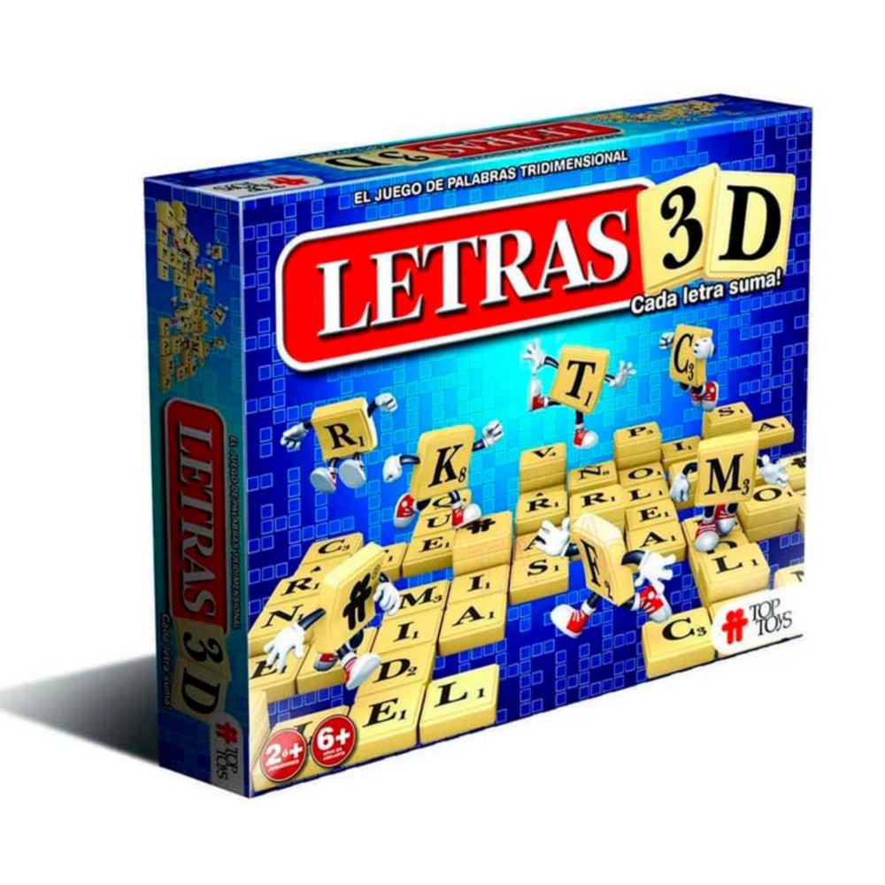 Juego de Mesa 3D  Top Toys Letras 3D