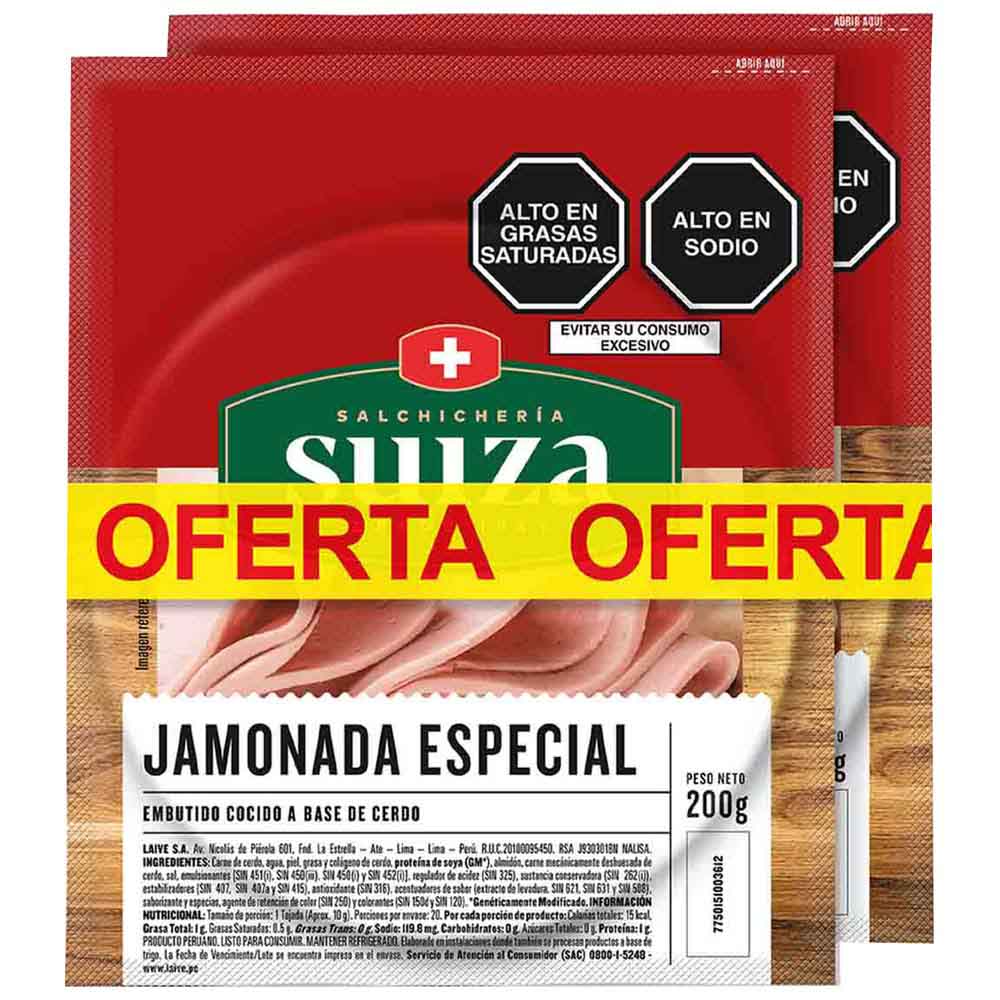 Pack Jamonada Especial SUIZA Paquete 400g
