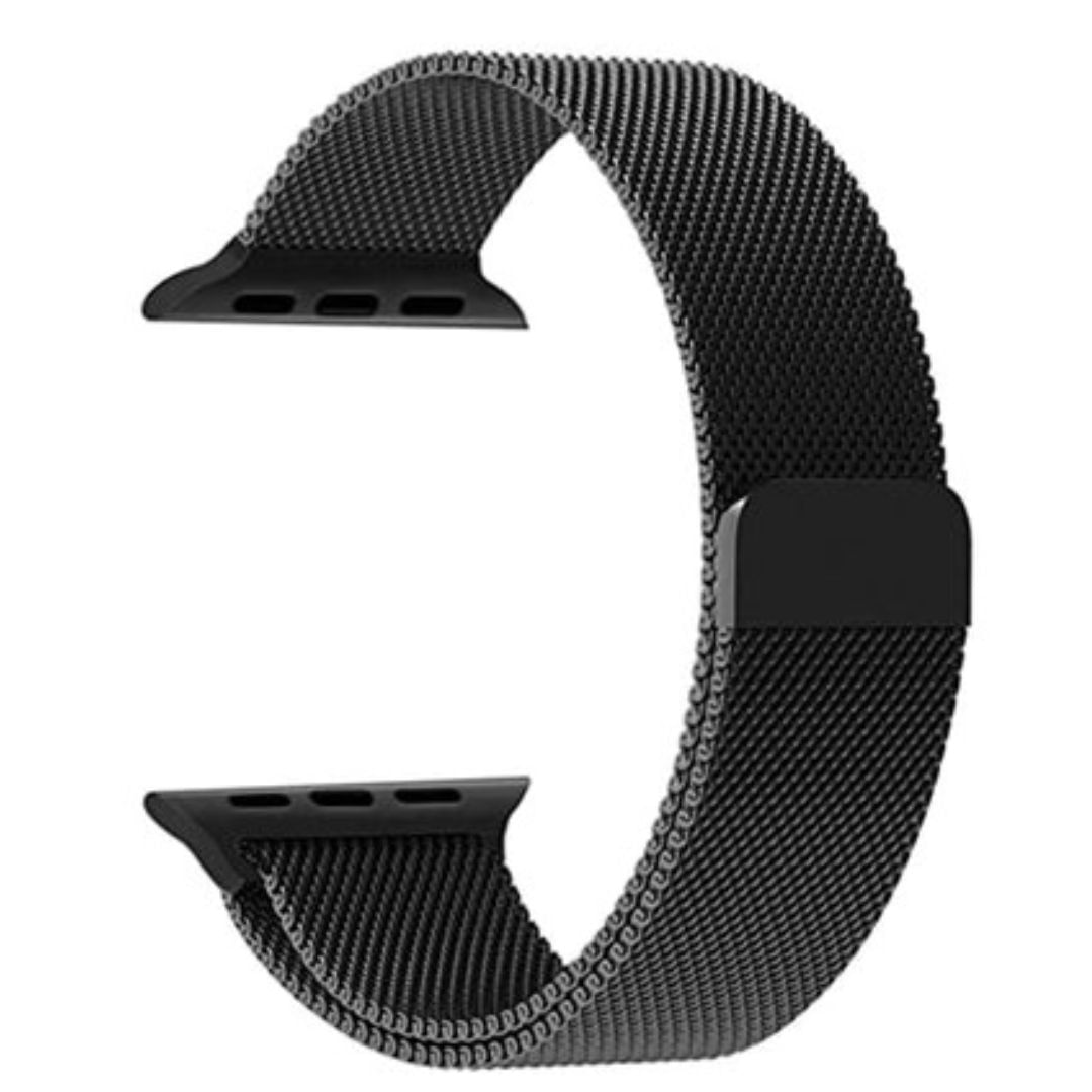 Correa Metálica Milanese Loop Color Negro para Smart Watch de 42/45/49 mm
