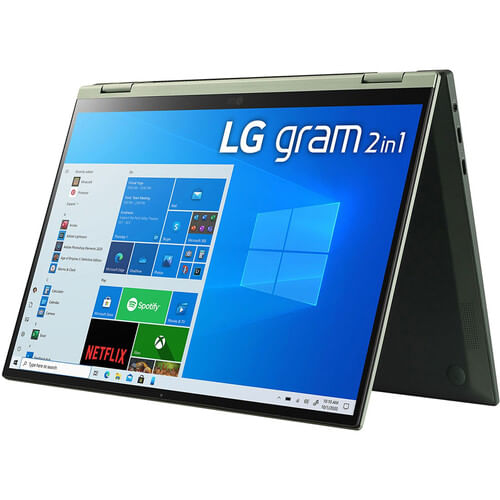 LG 14" GRAM Multi-touch 2-en-1 Laptop Topaz Green