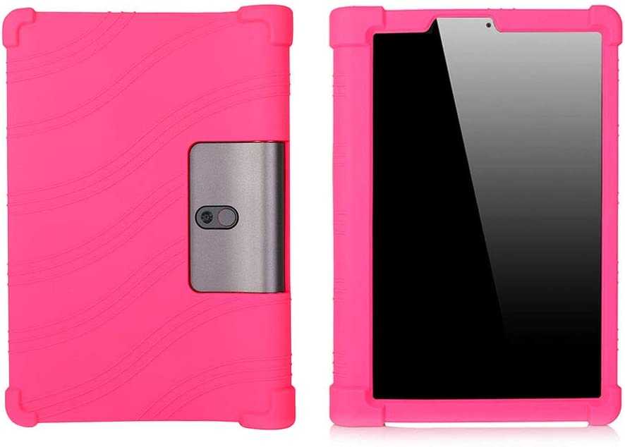 Funda Case Silicona para Tablet Lenovo Yoga Smart Tab 10.1 con Soporte - Fucsia