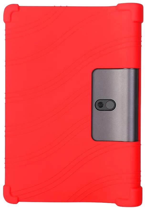 Funda Case Silicona para Tablet Lenovo Yoga Smart Tab 10.1 con Soporte - Rojo