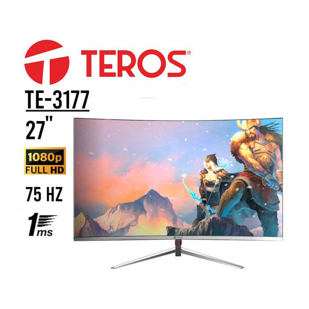 Monitor Teros TE 3177N 27 IPS 75Hz Full HD Hdmi VGA