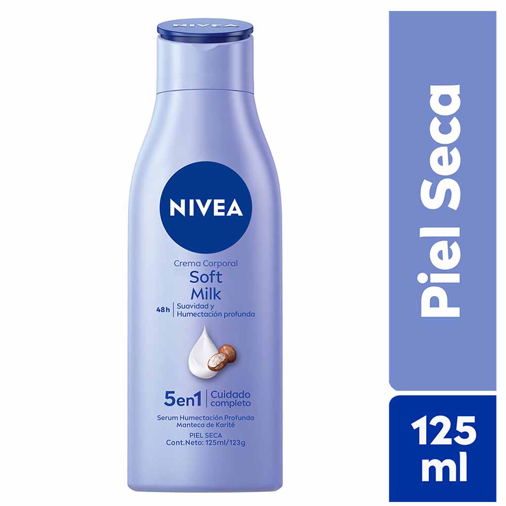 Crema Corporal NIVEA Soft Milk (Piel Seca) - Frasco 125ml