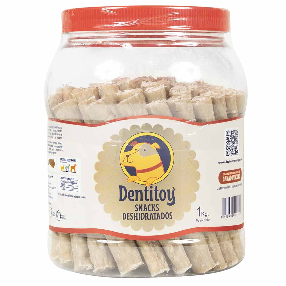 Snacks para Perros DENTITOY Deshidratados Salchi Pote 1Kg
