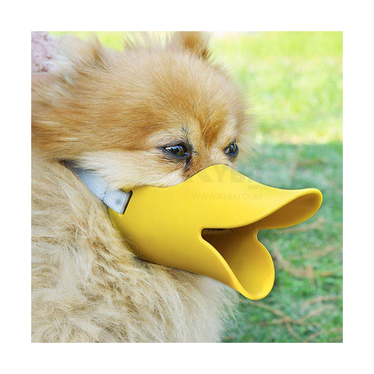 Protector Bucal de Silicona en Forma de Pato Amarillo
