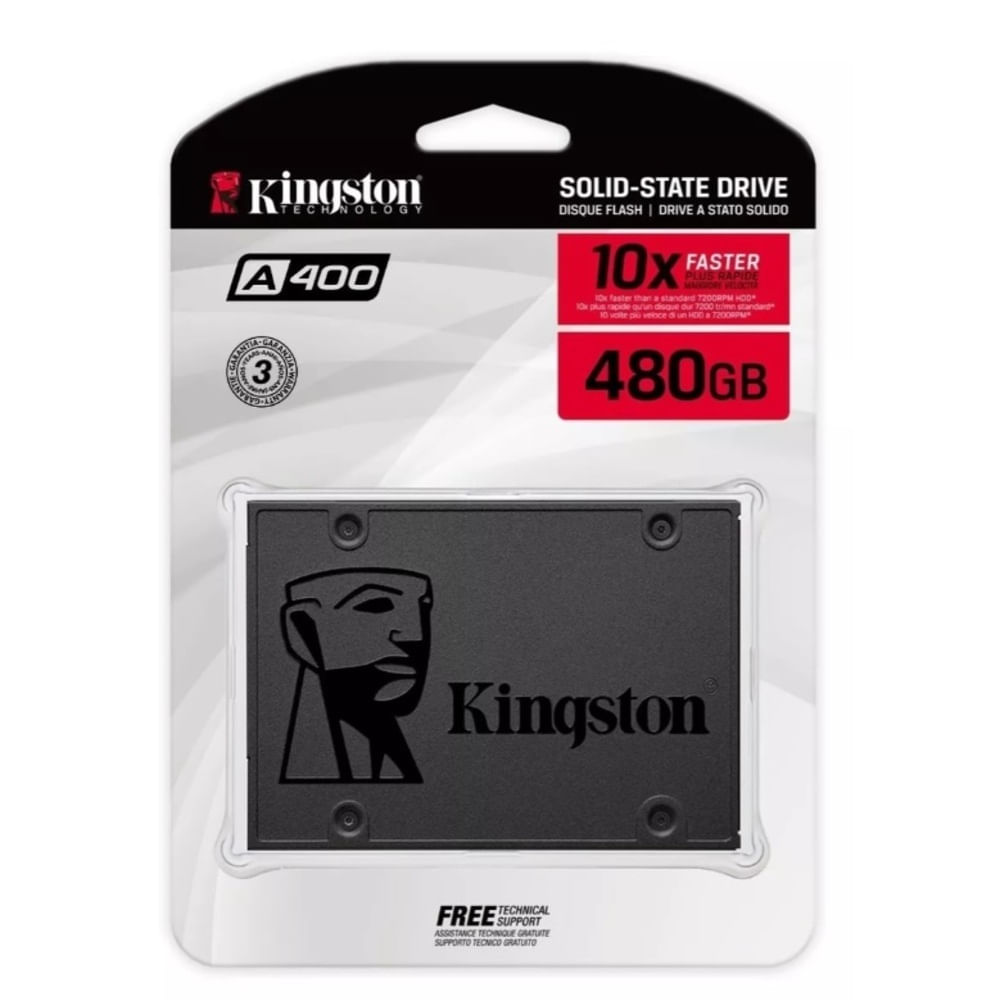 Disco Solido Kingston SSD A400 480gb 2.5 Sata 3