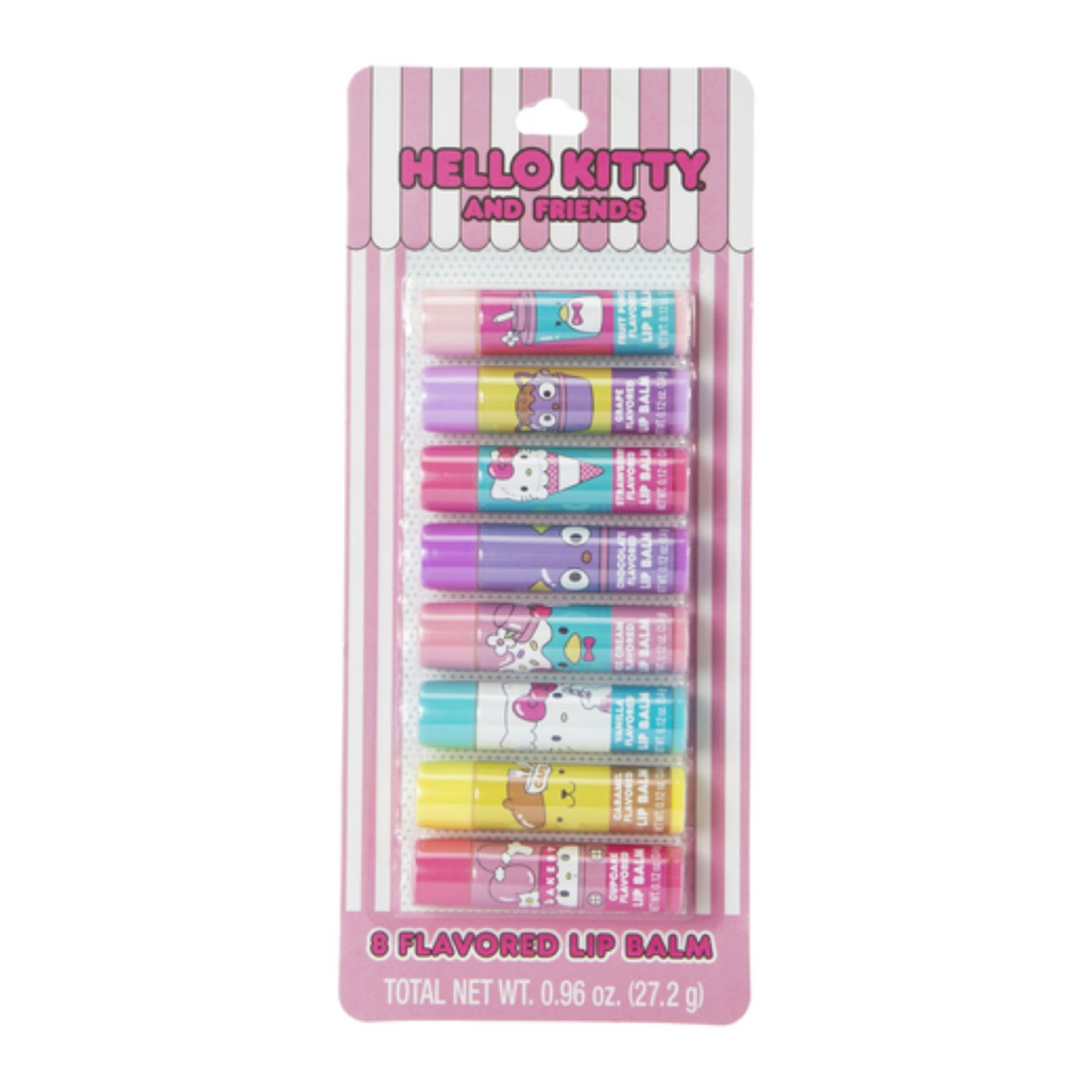 Bálsamos Labiales Hello Kitty Sanrio Pack x 8