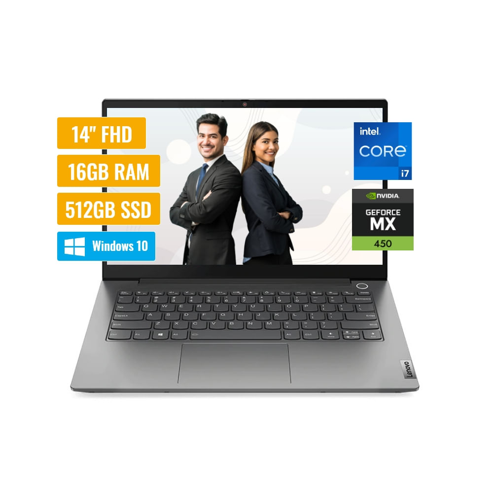Laptop Lenovo Thinkbook Intel Core i7-1165G7 16GB RAM 512GB SSD 2GB NVIDIA MX450 14" FHD Windows 10