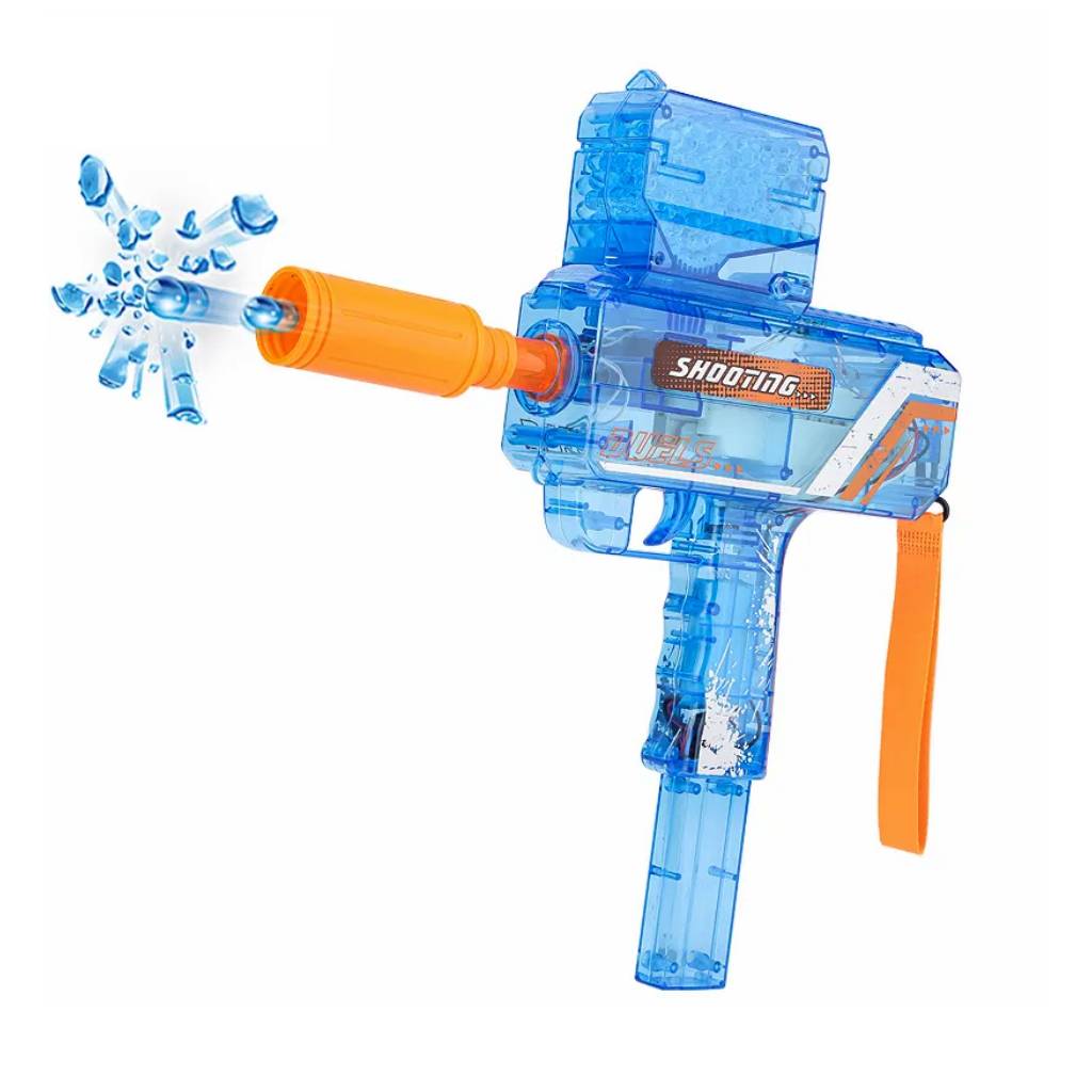 Pistola de Hidrogel y Nerf Azul Con Luces + 20mil Bolas de Colores