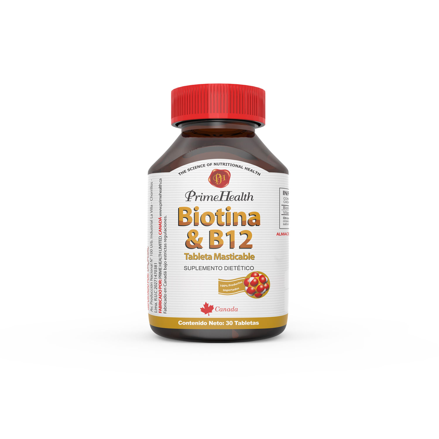 Biotina & B12 - Prime Health