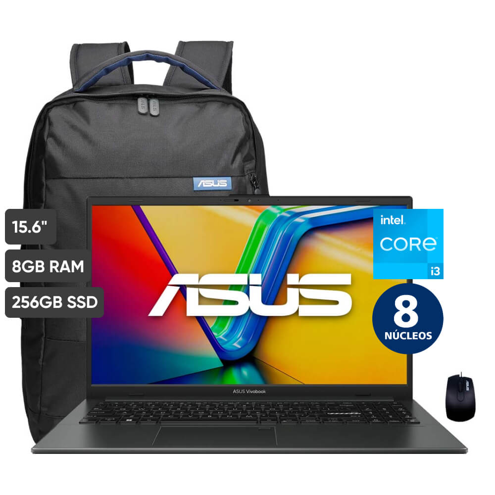 Laptop ASUS E1504GA-NJ301W 15.6" Intel Core i3 12va generación 8GB 256GB SSD