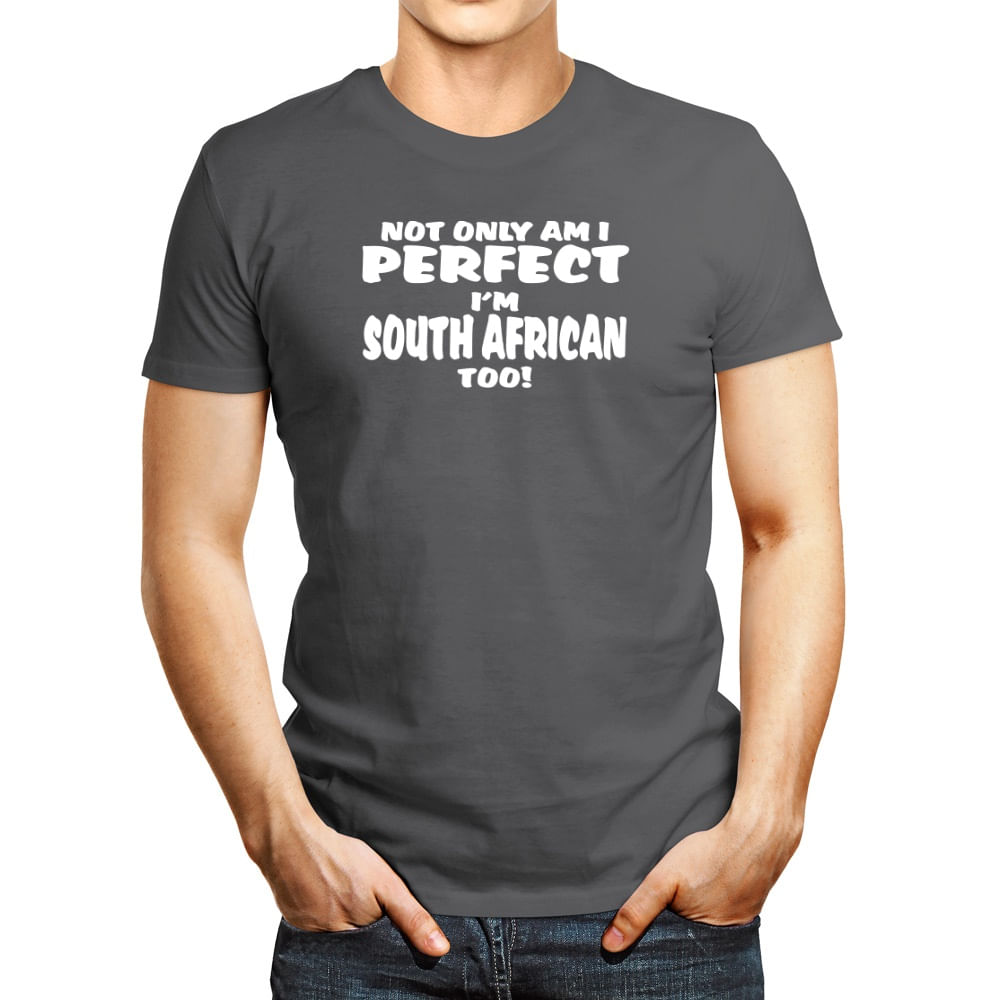 Polo de Hombre Idakoos Not Only Am I Perfect I'M South African Too!