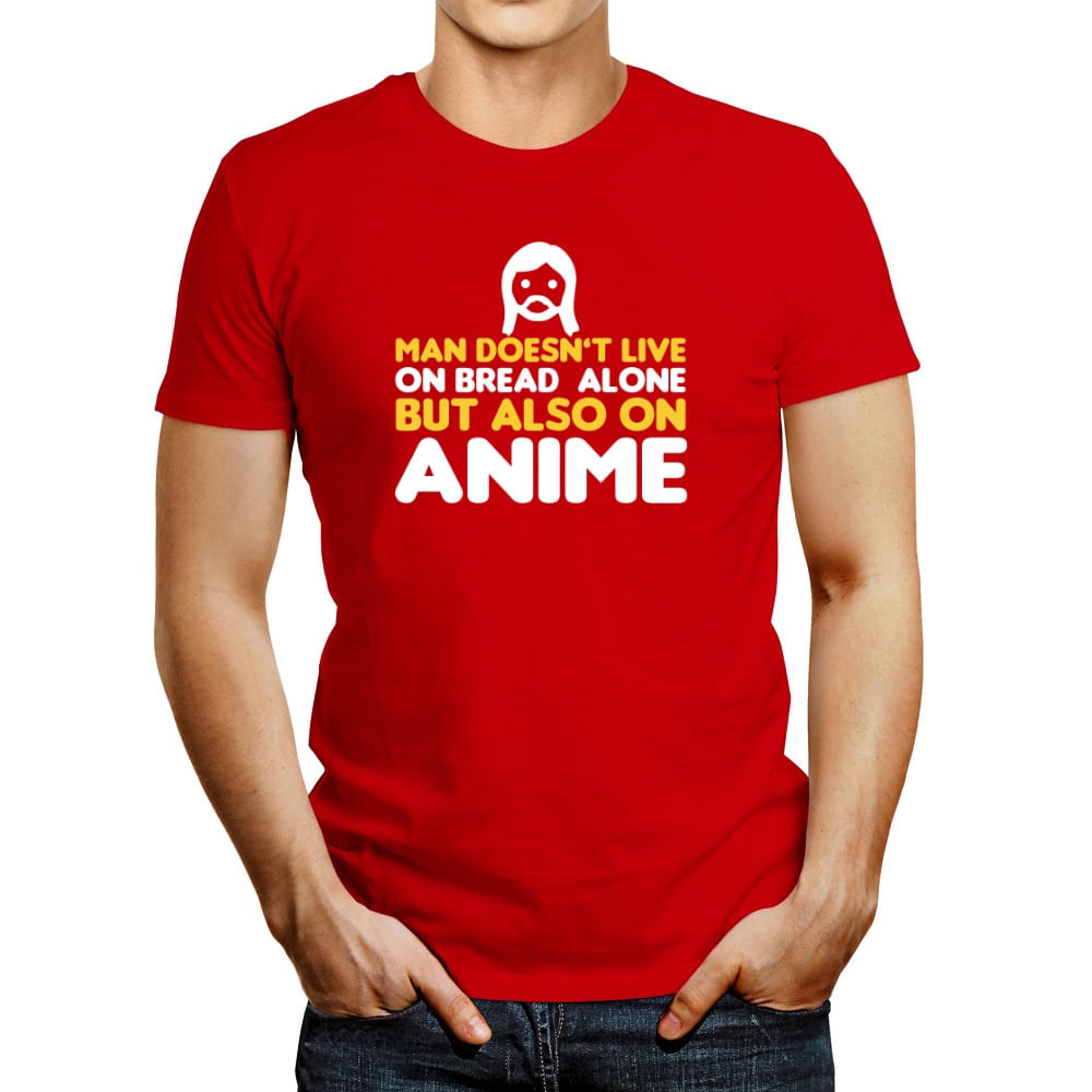 Polo de Hombre Idakoos Man Doesnt Live Alone But Also Anime