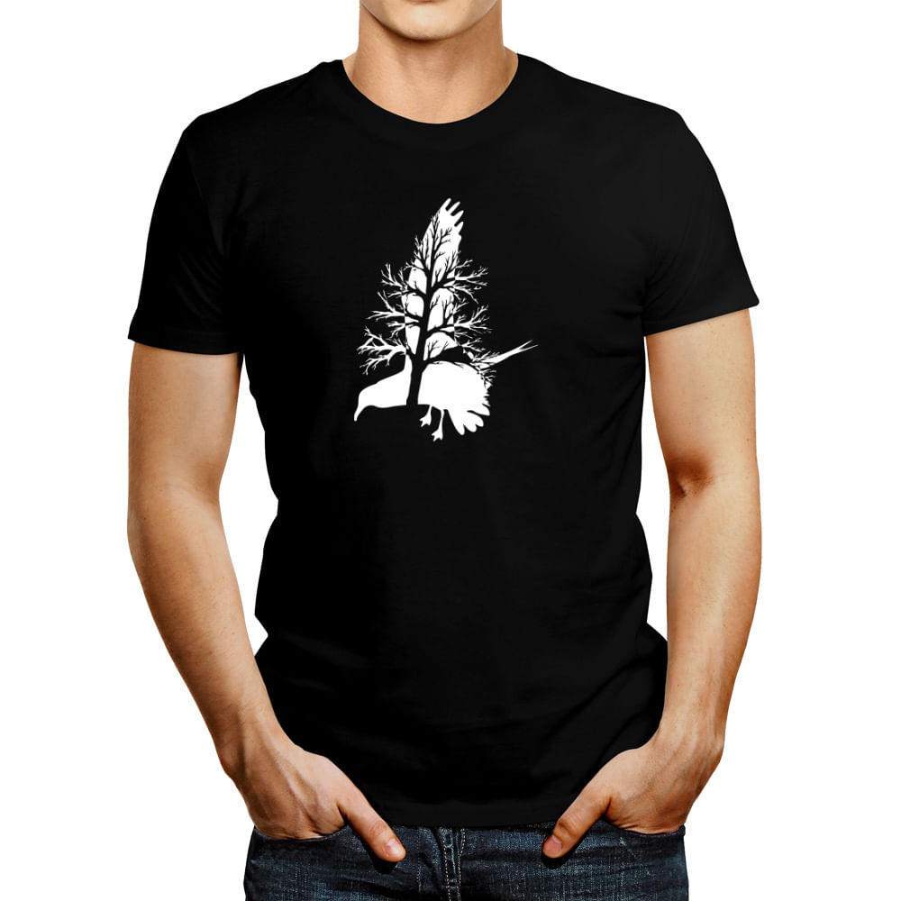 Polo de Hombre Idakoos Nature Tree Life Bird