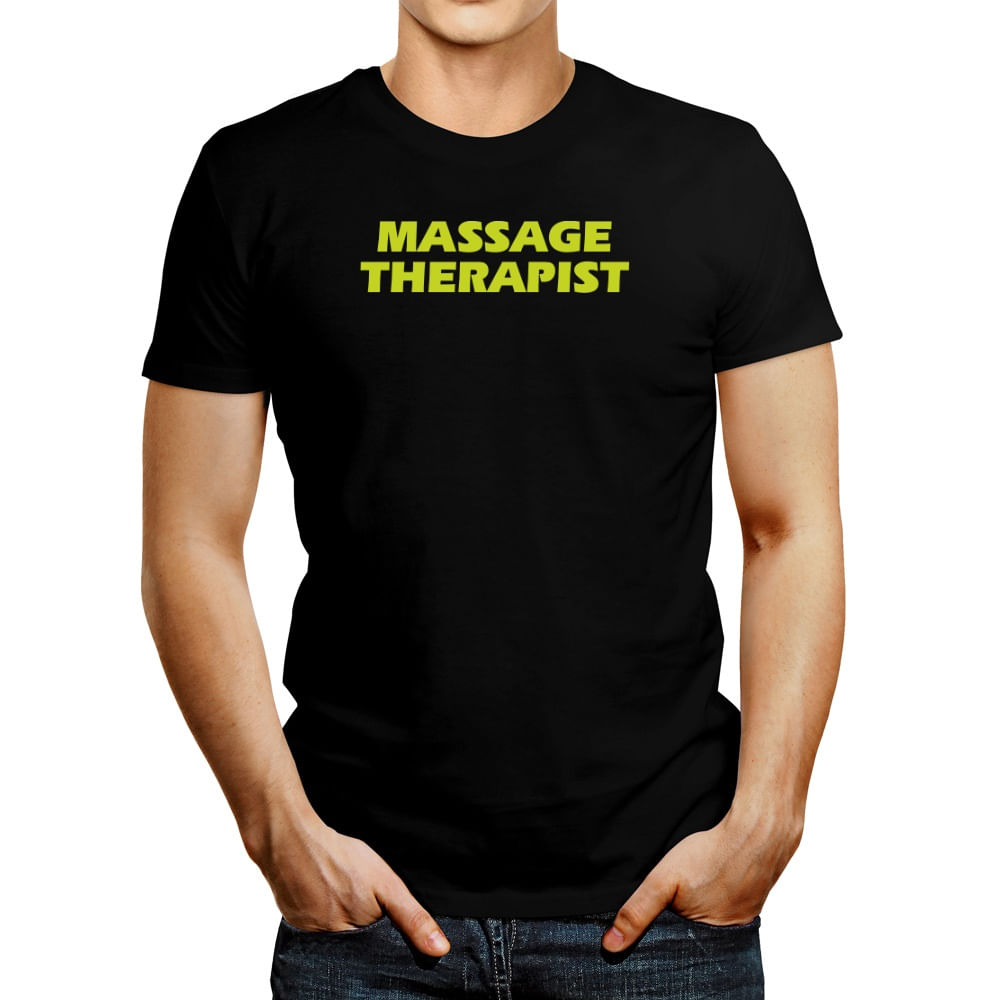 Polo de Hombre Idakoos Massage Therapist Bold Font