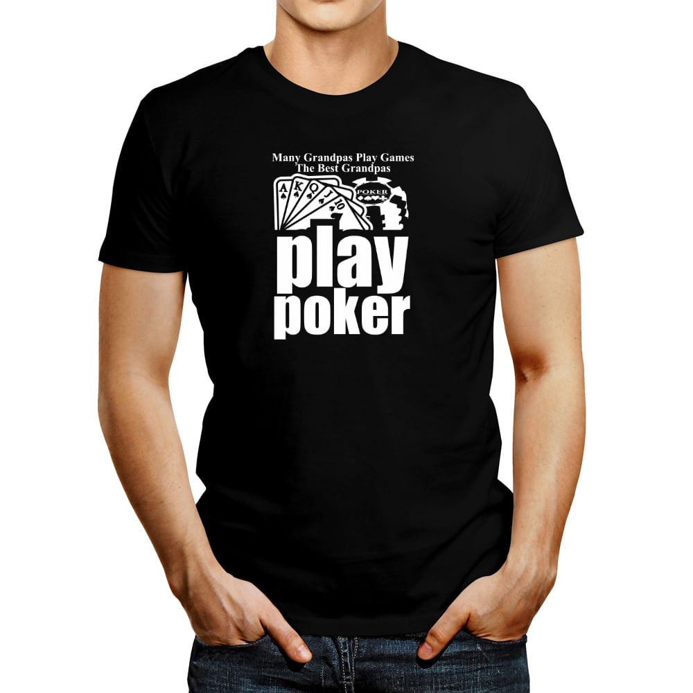 Polo de Hombre Idakoos Many Grandpas Play Games The Best Play Poker