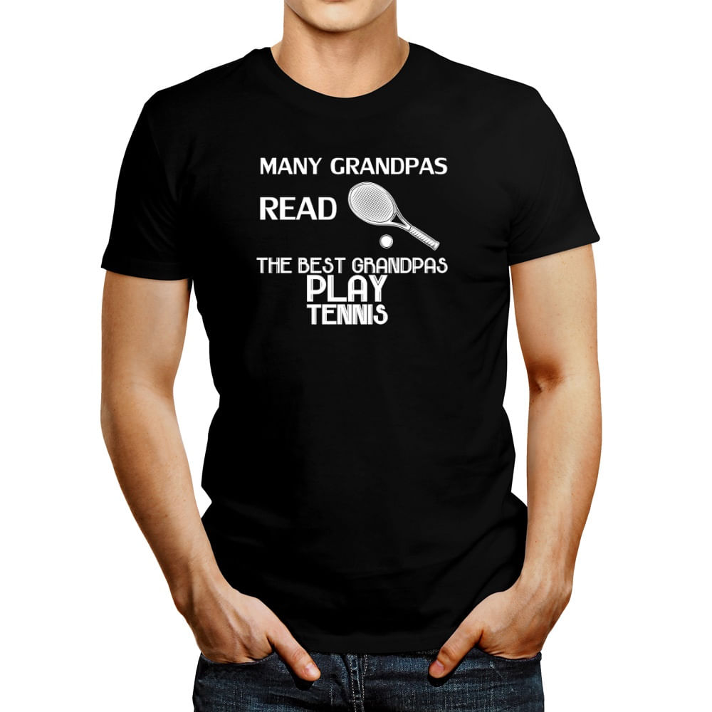 Polo de Hombre Idakoos Many Grandpa Read Best Grandpa Play Tennis