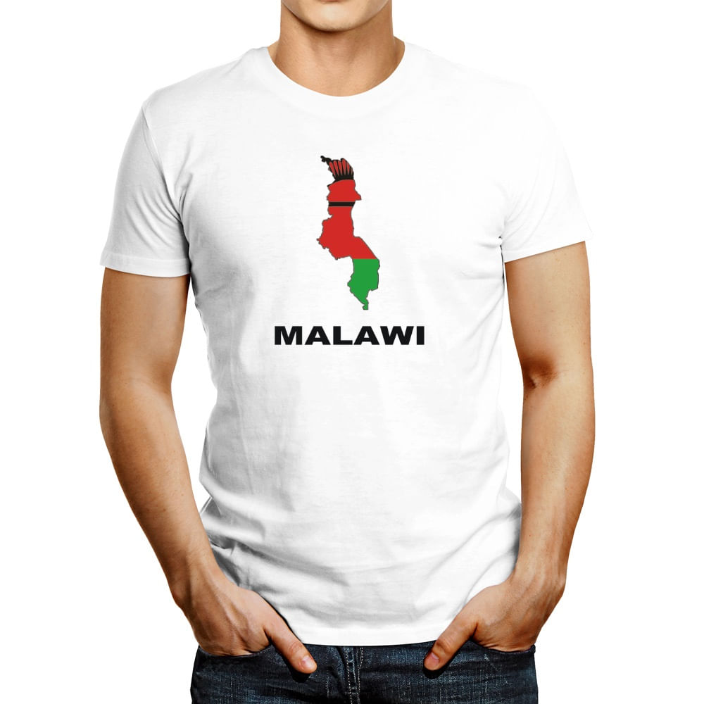 Polo de Hombre Idakoos Malawi Country Map Color