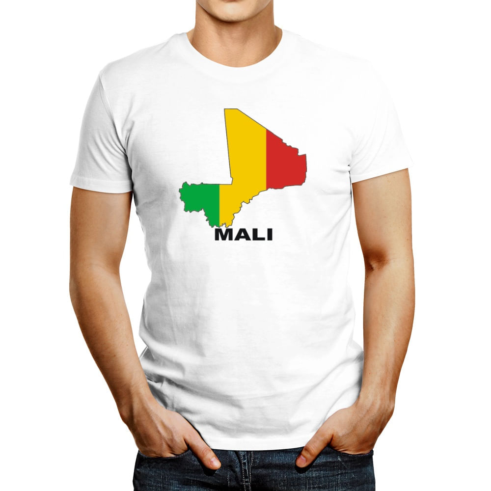 Polo de Hombre Idakoos Mali Country Map Color