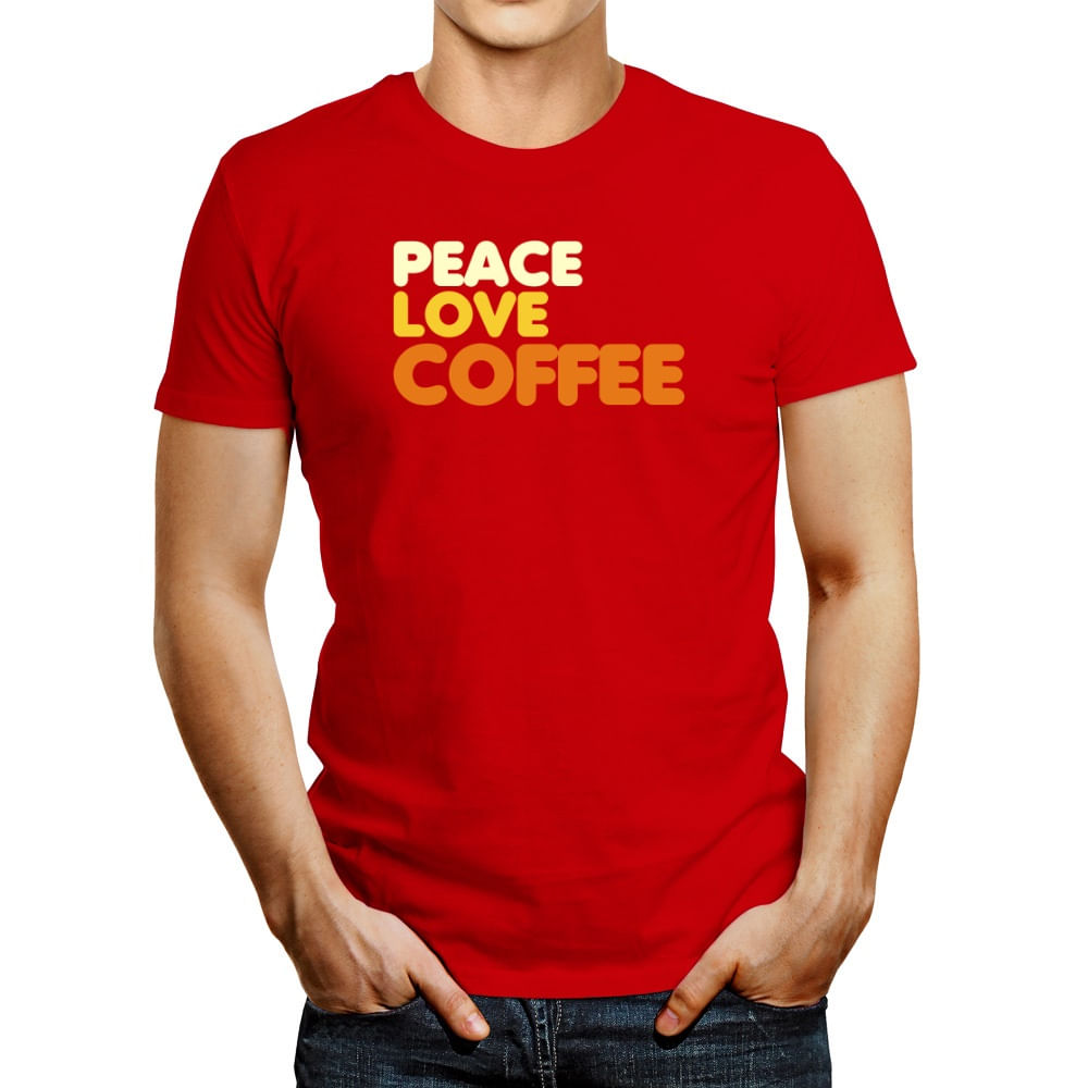 Polo de Hombre Idakoos Peace Love Coffee