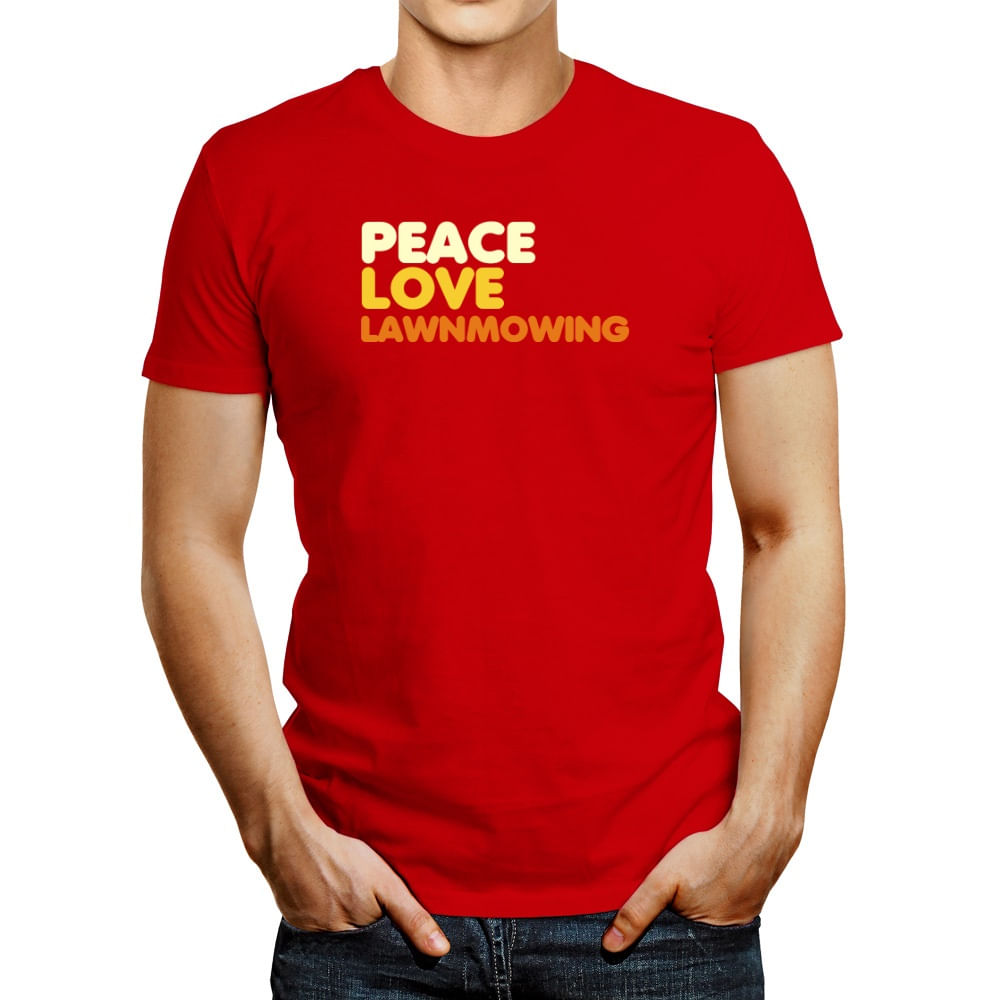 Polo de Hombre Idakoos Peace Love Lawn Mowing