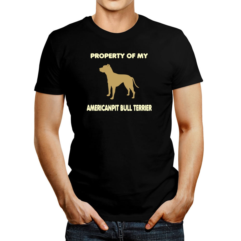 Polo de Hombre Idakoos Property Of My American Pit Bull Terrier