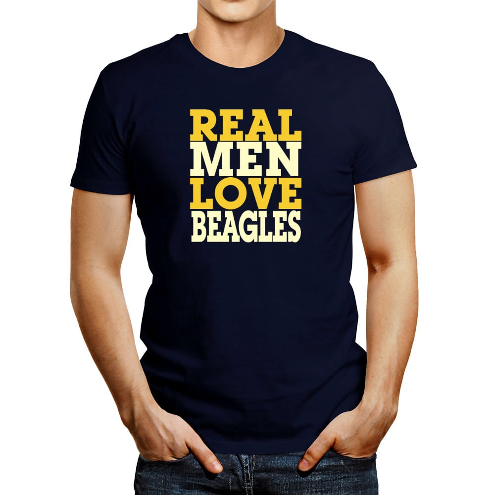 Polo de Hombre Idakoos Real Men Love Beagles