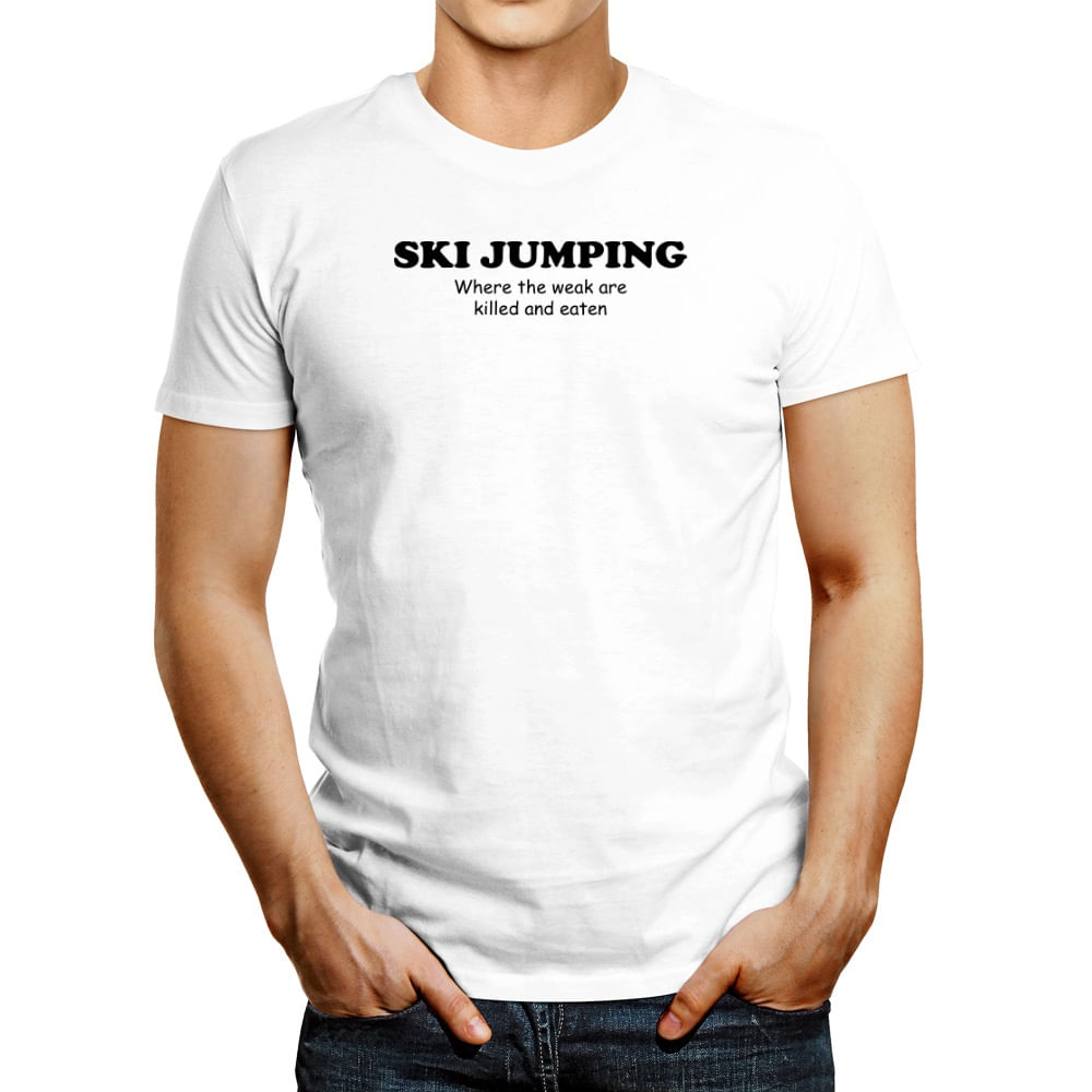 Polo de Hombre Idakoos Ski Jumping Where The Weak Are Killed And Eaten