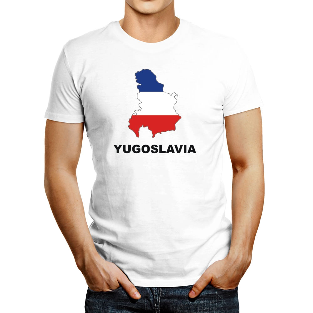 Polo de Hombre Idakoos Yugoslavia Country Map Color