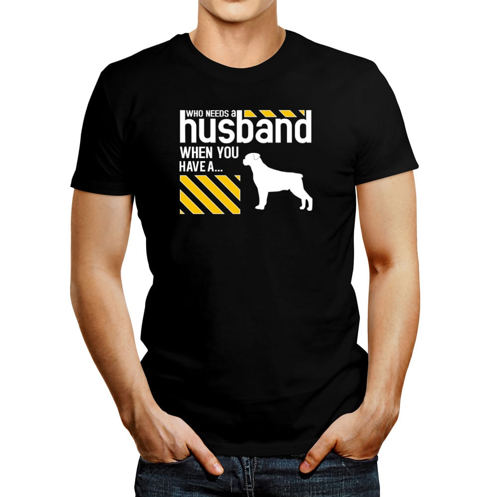 Polo de Hombre Idakoos Who Needs A Husband When You Have A Rottweiler