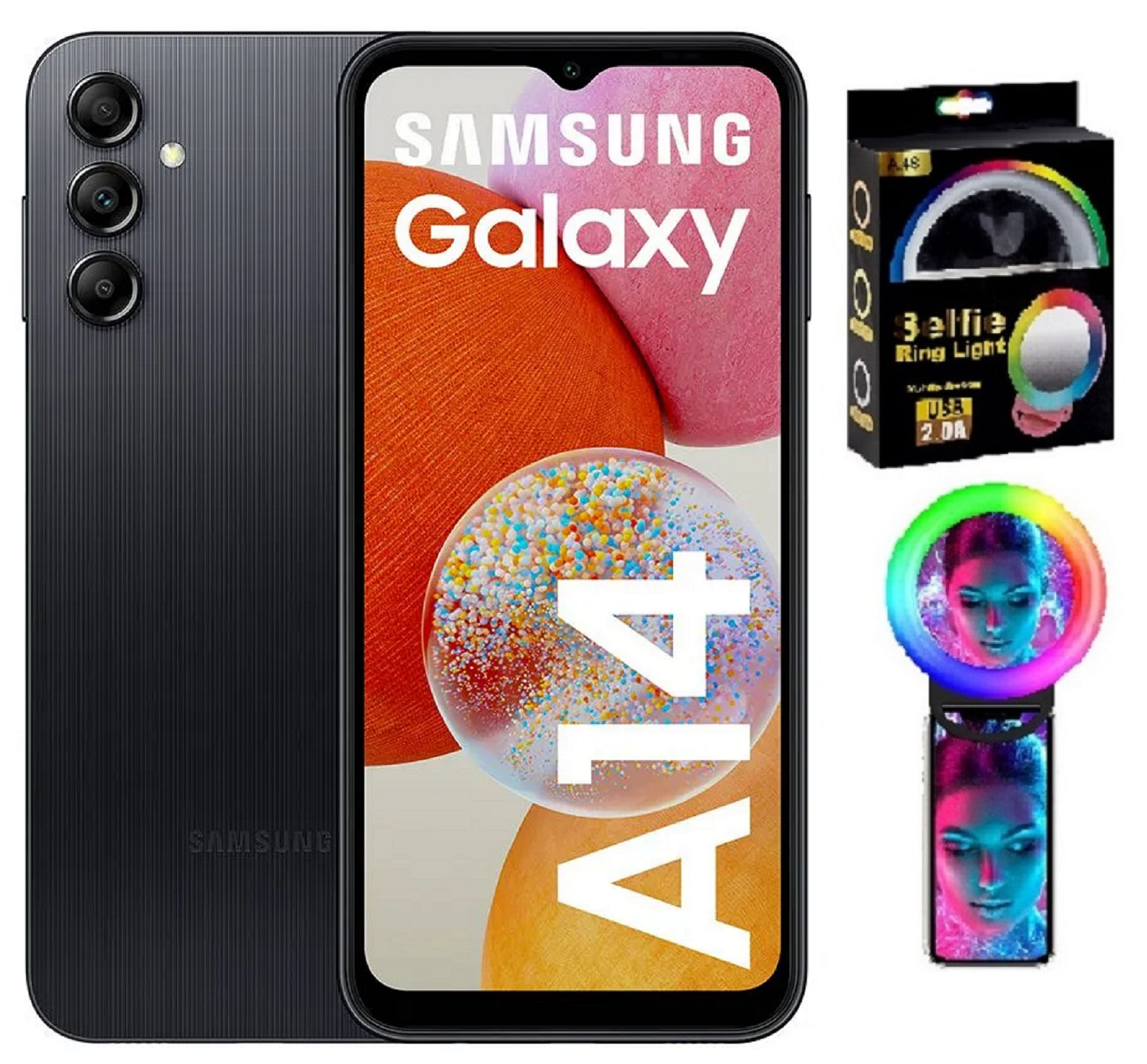 Samsung Galaxy A14 128GB Negro Aro Selfie
