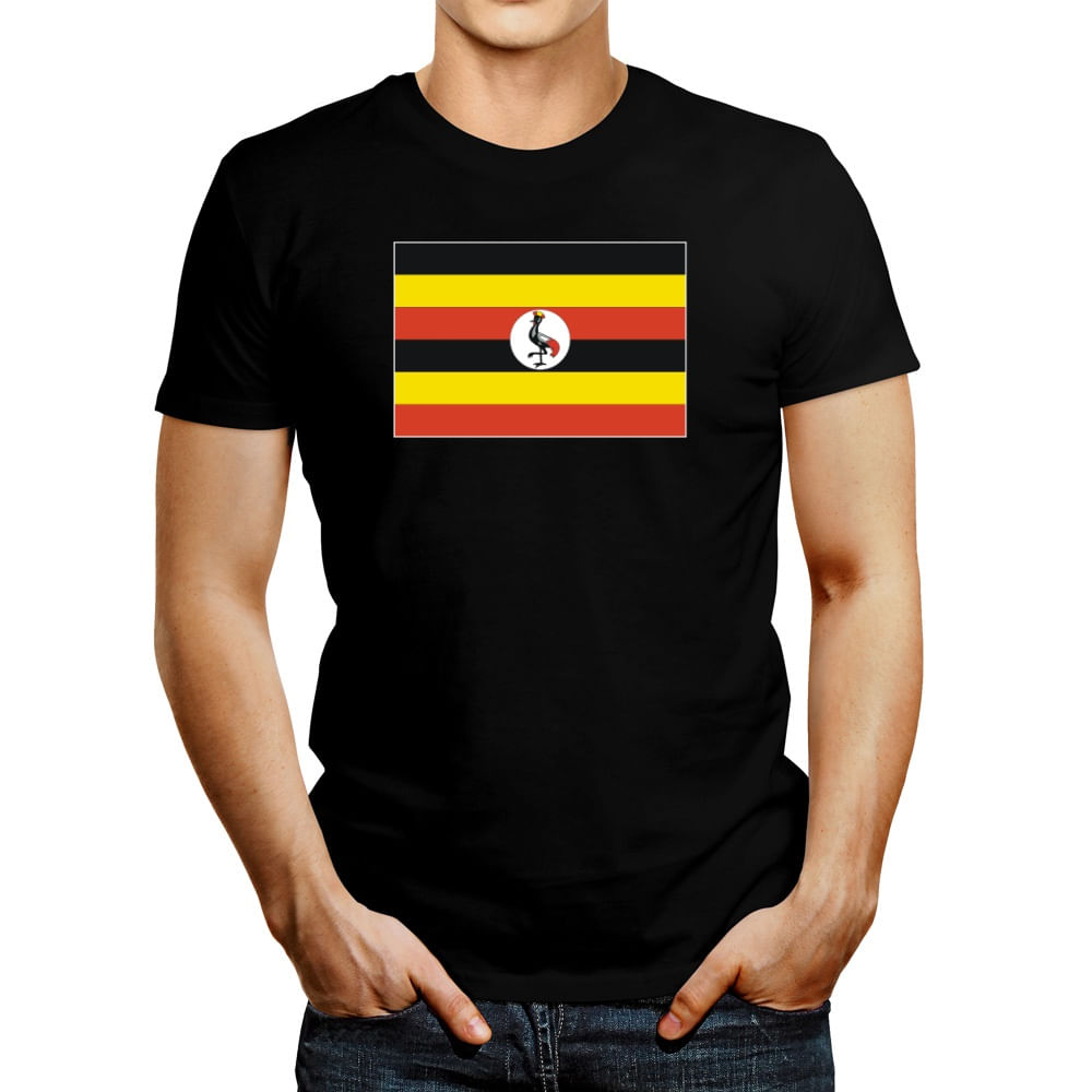 Polo de Hombre Idakoos Uganda Flag