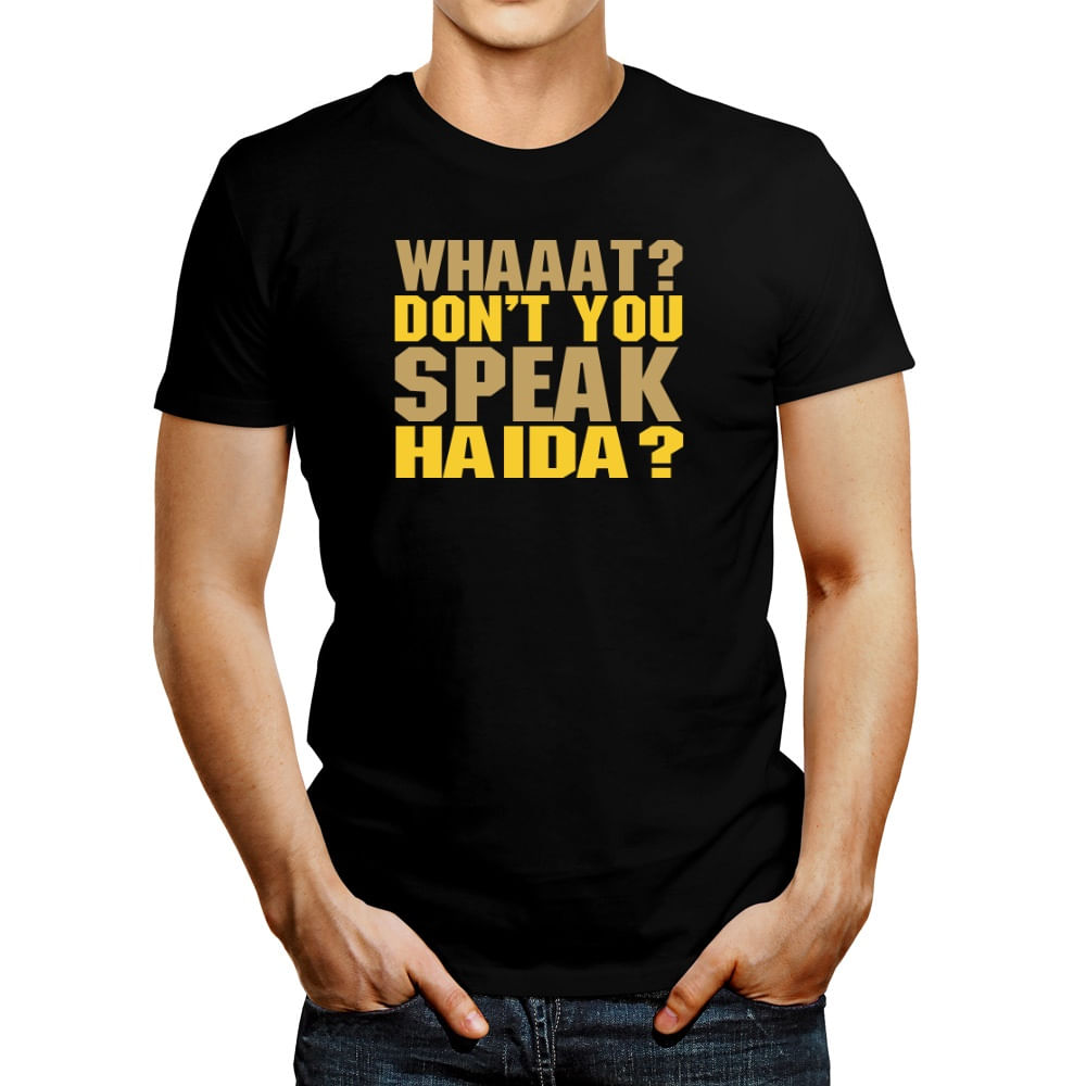 Polo de Hombre Idakoos Whaaat? Don'T You Speak Haida?