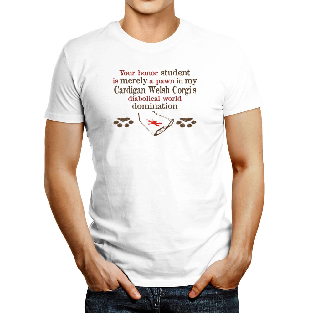 Polo de Hombre Idakoos Your Student Is Pawn In My Cardigan Welsh Corgi