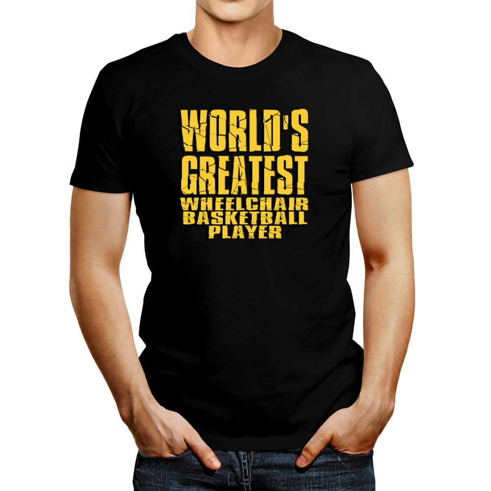 Polo de Hombre Idakoos World Greatest Wheelchair Basketball Player